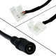 Конектор для свiтлодiодних стрiчок OEM №14 10мм затискач - mini Jack "мама" через дрiт, 15см (00-00000820)