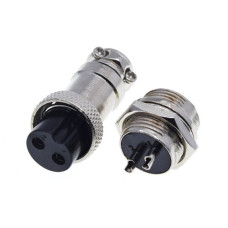 Конектор для світлодіодних стрічок OEM №17 2pin-2pin "мама" + "тато" метал (00-00003873)