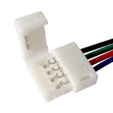 Конектор для світлодіодних стрічок OEM SC-08-SW-10-4 10mm RGB joint wire (00-00000477)