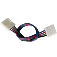 Конектор для свiтлодiодних стрiчок OEM SC-09-SWS-10-4 10mm RGB 2joints wire (дрiт-2 затискача) (00-00000566)