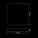 Свгтильник світлодіодний Biom SMART SML-S21-50/2-DIY3000-6000K 50Вт с д/у (00-00020583)