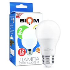 Свiтлодiодна лампа Biom BT-511 A60 12W E27 3000К матова (00-00001431)