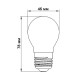 Свiтлодiодна лампа Biom FL-301 G45 4W E27 2800K (00-00001242)