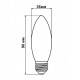 Свiтлодiодна лампа Biom FL-305 C37 4W E14 2800K (00-00001246)