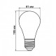 Свiтлодiодна лампа Biom FL-311 A60 8W E27 2800K (00-00001382)