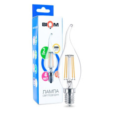 Світлодіодна лампа Biom FL-315 C35 LT 4W E14 2800K (00-00012270) свічка