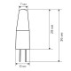 Свiтлодiодна лампа Biom G4 3.5W 1507 3000K AC/DC12 (00-00001286)