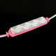 Світлодіодний модуль BRT XG194 5630-3 led W 1,5W PINK, 12В, IP65 рожевий з лінзою полусфера (00-00014574)
