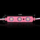 Світлодіодний модуль BRT XG194 5630-3 led W 1,5W PINK, 12В, IP65 рожевий з лінзою полусфера (00-00014574)