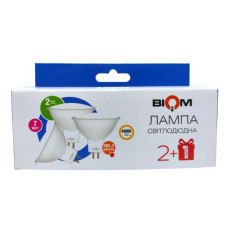 Свiтлодiодна лампа Biom BT-562/3 MR16 7W GU5.3 4500К матова (комплект 3шт.) (00-00023470)