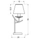 Настільна лампа Candellux 41-84609 VALENCIA