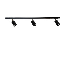 Трековий світильник на три плафони стельовий Track-3 Chime GU10 TL90-1000-3 Black (5012711)