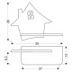 Настінний світильник Candellux 21-85191 HOUSE