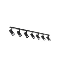 Світильник стельовий (спот) Pelikan GU10 L120-7 Black (1252011)