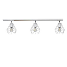 Трековий світильник на три плафони стельовий Track-3 Bevel TL165-1000-3 White (5012412)