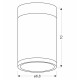Точковий світильник Candellux 2284262 TUBA