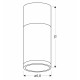 Точковий світильник Candellux 2284279 TUBA