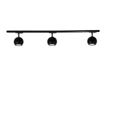 Трековий світильник на три плафони стельовий Track-3 Bowl GU10 TL90-1000-3 Black (5012511)