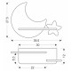 Настінний світильник Candellux 21-75727 MOON