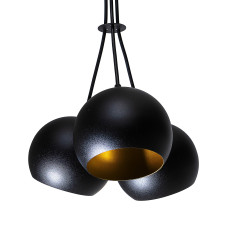 Світильник підвісний (люстра) Bowl C150-3 Black/Gold (1311214)