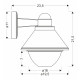 Вуличне бра Candellux 21-32362 Saginia