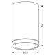 Точковий світильник Candellux 2276007 TUBA