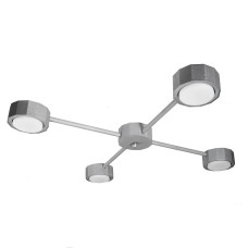 Люстра (світильник стельовий) Quant GX53 C4-350 MoireSilver (7032015)