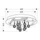 Люстра Candellux A0016-160 KORFU