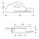 Настінний світильник Candellux 21-84415 CLOUD