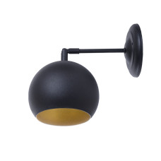 Бра (світильник настінний) Bowl W150 Black/Gold (1311514)