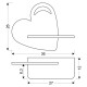 Настінний світильник Candellux 21-84576 HEART