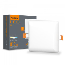 LED світильник безрамковий квадратний VIDEX VLE-DLFS-094 9W 4000K 220V (VLE-DLFS-094)