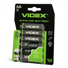 Батарейка лужна VIDEX LR6/AA 12шт BLISTER