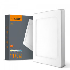 LED світильник квадратний VIDEX DL6S 12W 3000K-4000K-6500K White (VL-DL6S-12CW)