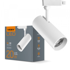 LED світильник трековий VIDEX 20W 4100K білий (VL-TR04-204W)