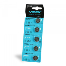 Батарейка літієва Videx CR1632 5шт BLISTER CARD (CR1632 5pc)