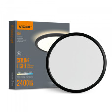 LED світильник з декоративною підсвіткою VIDEX DL5R 22W 3000K-4000K-5000K Black (VL-DL5R-22CB)