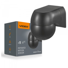 Датчик руху та освітленості VIDEX VL-SPW11B 220V 800W IP44 інфрачервоний чорний (VL-SPW11B)