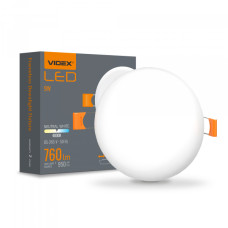 LED світильник безрамковий круглий VIDEX VLE-DLFR-094 9W 4000K 220V (VLE-DLFR-094)