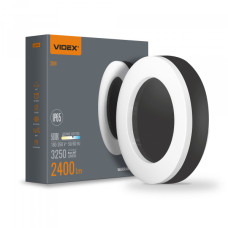 LED світильник VIDEX ART IP65 30W 5000K круглий чорний