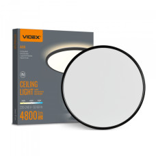 LED світильник з декоративною підсвіткою VIDEX DL5R 44W 3000K-4000K-5000K Black (VL-DL5R-44CB)