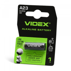 Батарейка лужна Videx А23/Е23А 1шт BLISTER CARD (А23/Е23А 1B)
