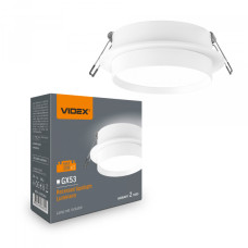 Світильник VIDEX під лампу GX53 врізний Круглий Білий (VL-SPF33R-W) (VL-SPF33R-W)