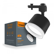Світильник VIDEX під лампу GX53 трековий Чорний VL-SPF17C-BP (VL-SPF17C-BP)