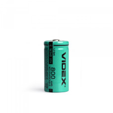 Акумулятор Videx літій-іонний 16340 (без захисту) 800mAh bulk/1шт (16340/800/1B)