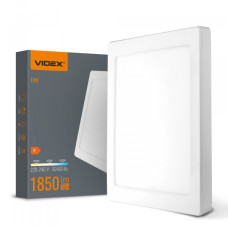LED світильник квадратний VIDEX DL6S 18W 3000K-4000K-6500K White (VL-DL6S-18CW)