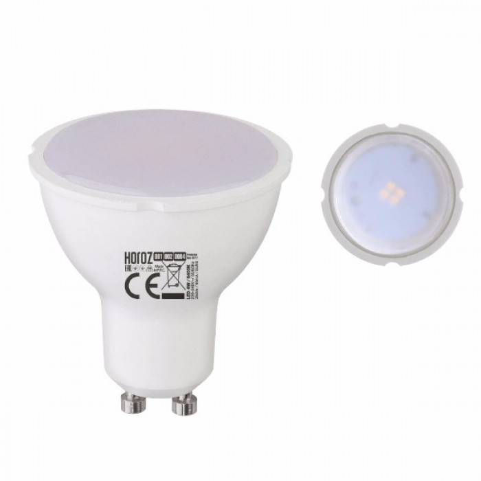 Лампа PLUS-4 4W 3000К  GU10 Horoz Electric
