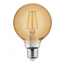 Лампа вінтажна світлодіодна "RUSTIC GLOBE-4"" 4W Filament led 2200К  E27