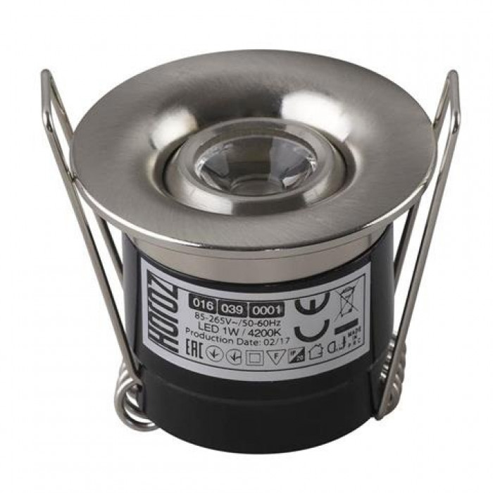 Світильник вмонтований  SILVIA 1W 4200Kмат.хром Horoz Electric