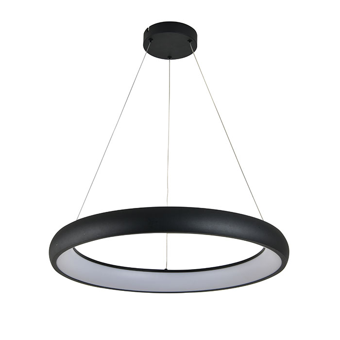 Підвісна світлодіодна люстра Horoz Electric ESSENCE 48W 4000K чорна